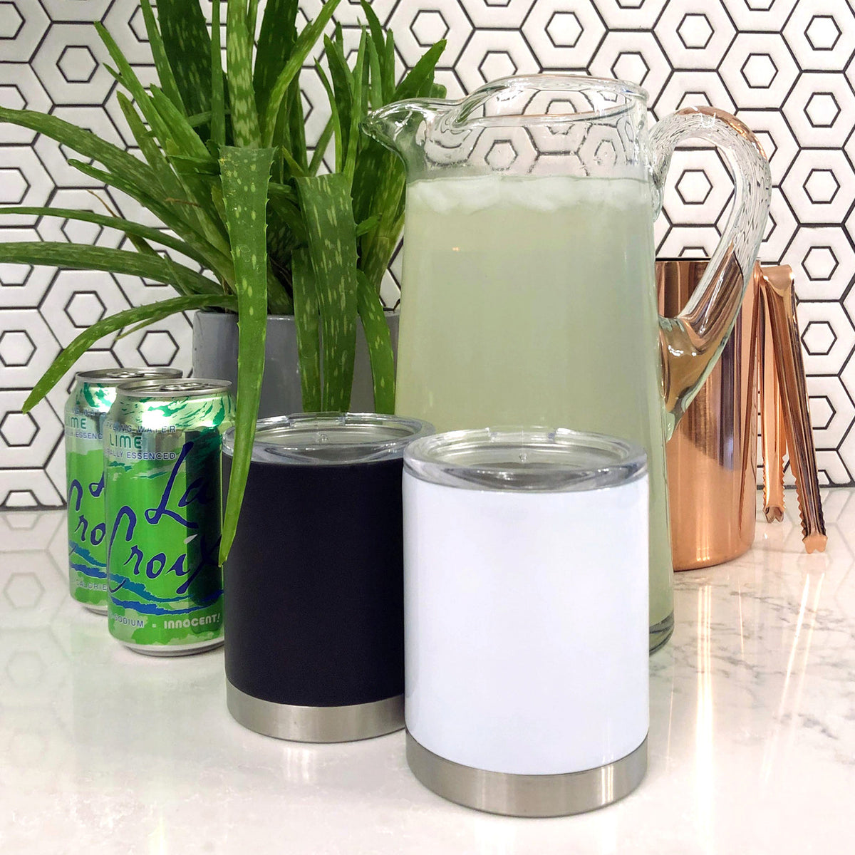 Custom Crossed Arrows With Initials Engraved 12 oz. Stainless Tumbler