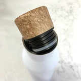 Custom Crossed Arrows With Initials Engraved 20 oz. Stainless Bottle With Faux Cork Screw Top