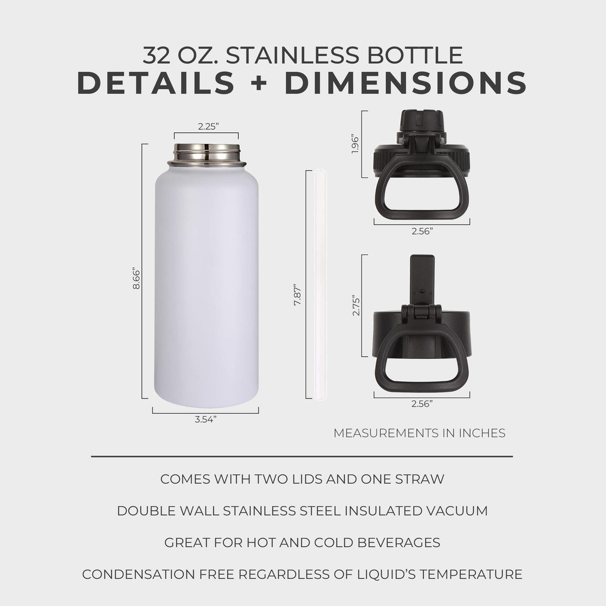 Lake Erie Love - Shores and Islands Ohio - Engraved 32oz. Stainless Bottle