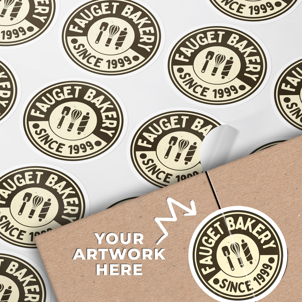 Custom Artwork Full Color Printed Decals - Product Labels - Stickers - Bulk Pricing
