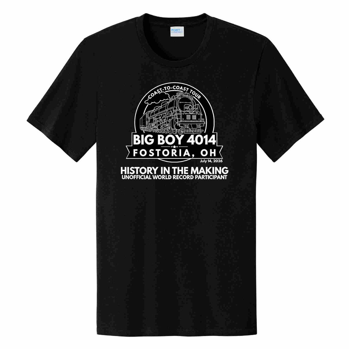 Big Boy 4014 - Coast to Coast Tour - Unisex Black T-Shirt