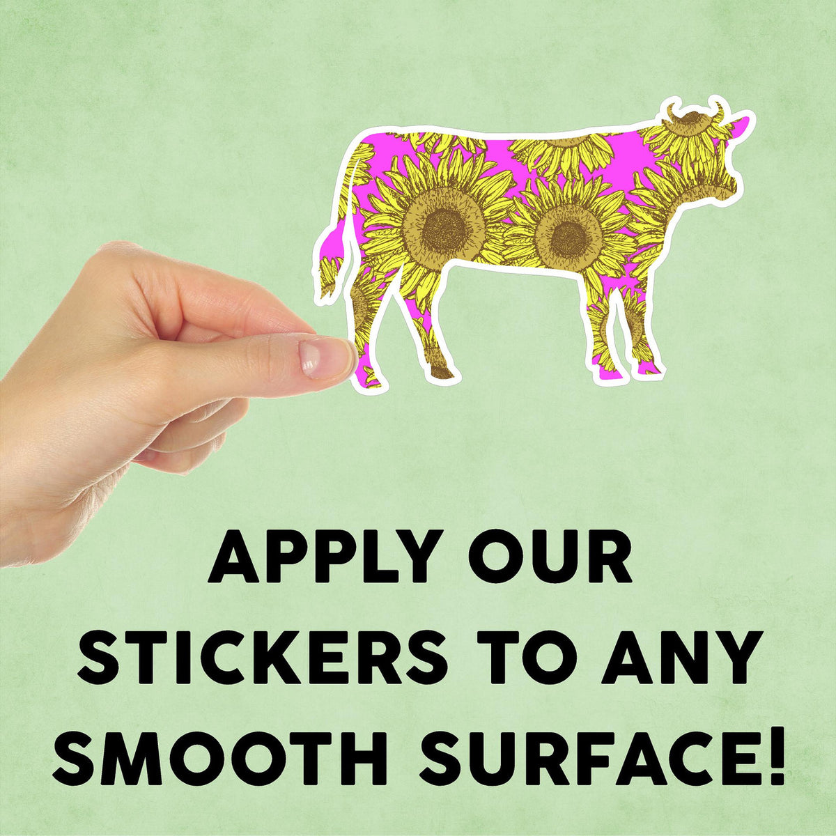 Daisy Cow Mini Sticker
