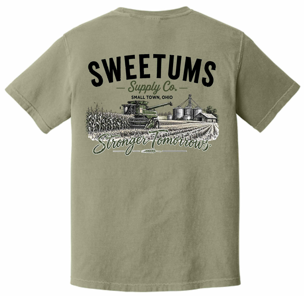 Farming Stronger Tomorrows - Unisex Sandstone T-Shirt