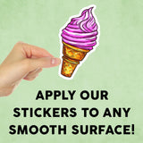 Ice Cream Cone Mini Sticker