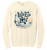 Lake Erie Love - Unisex Lightweight Crew Ivory Sweatshirt
