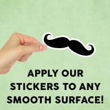 Mustache Mini Sticker