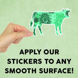 Paisley Cow Mini Sticker