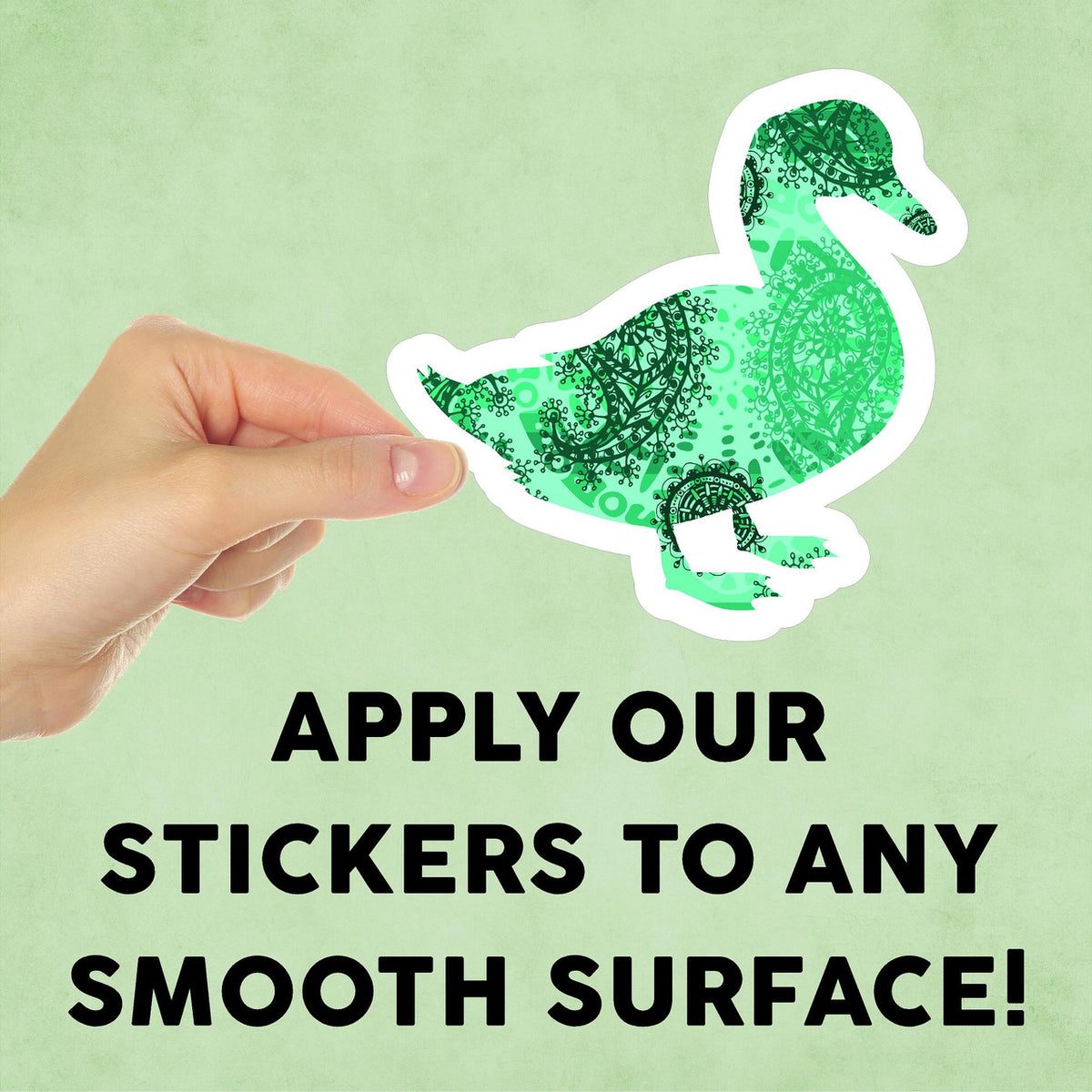 Paisley Duck Mini Sticker
