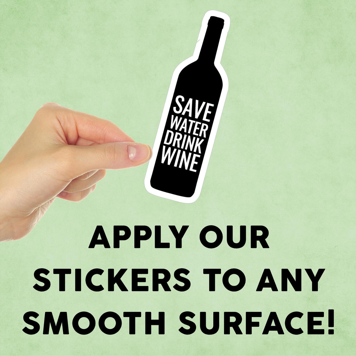 Save Water Drink Wine Mini Sticker