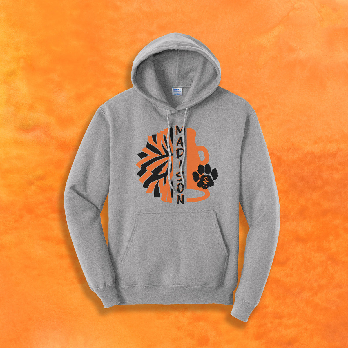 Seneca East Cheer Athletic Heather Unisex Hooded Sweatshirt