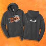 Seneca East Cheer Heathered Black Unisex Hooded Sweatshirt