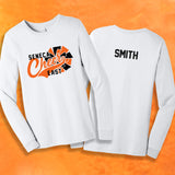 Seneca East Cheer White Basic Adult Unisex Long Sleeve Shirt