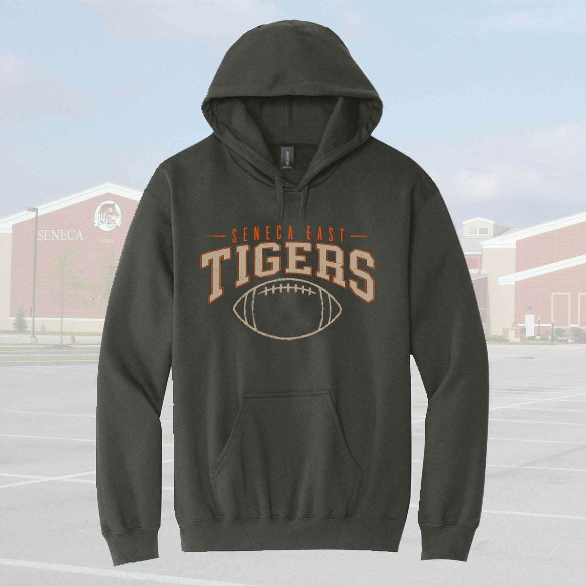 Seneca East Football Adult Unisex Smoke Hoodie