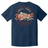 Small Towns Big Hearts - Unisex Navy T-Shirt