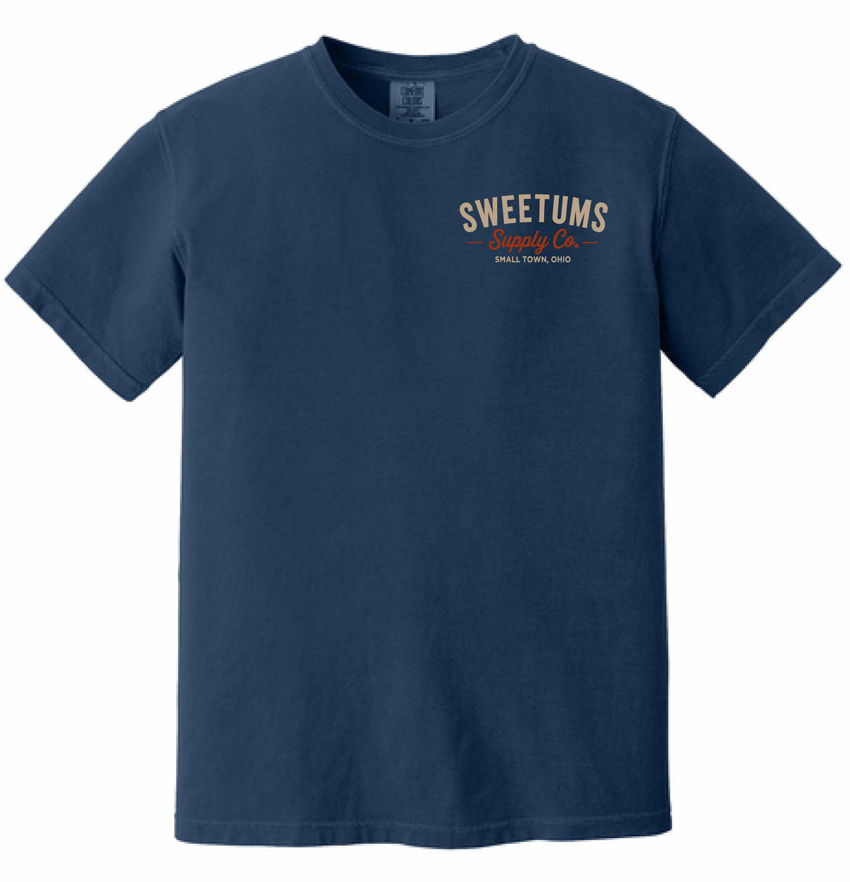 Small Towns Big Hearts - Unisex Navy T-Shirt