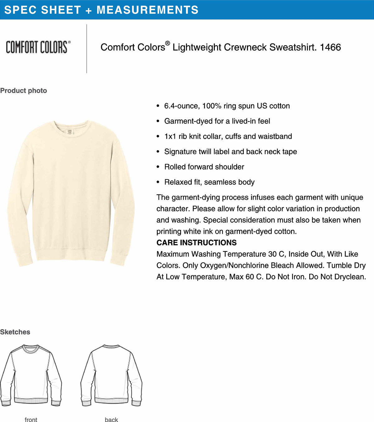 Lake Erie Love - Unisex Lightweight Crew Ivory Sweatshirt