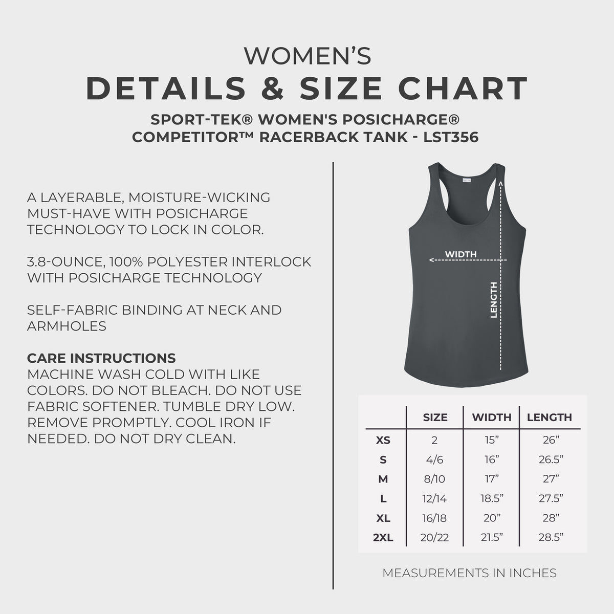 NWO Rampage Sport-Tek® Women's PosiCharge® Competitor™ Racerback Tank - Black