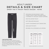 NWO Rampage Adult Sport-Tek ® Tricot Track Jogger - Black