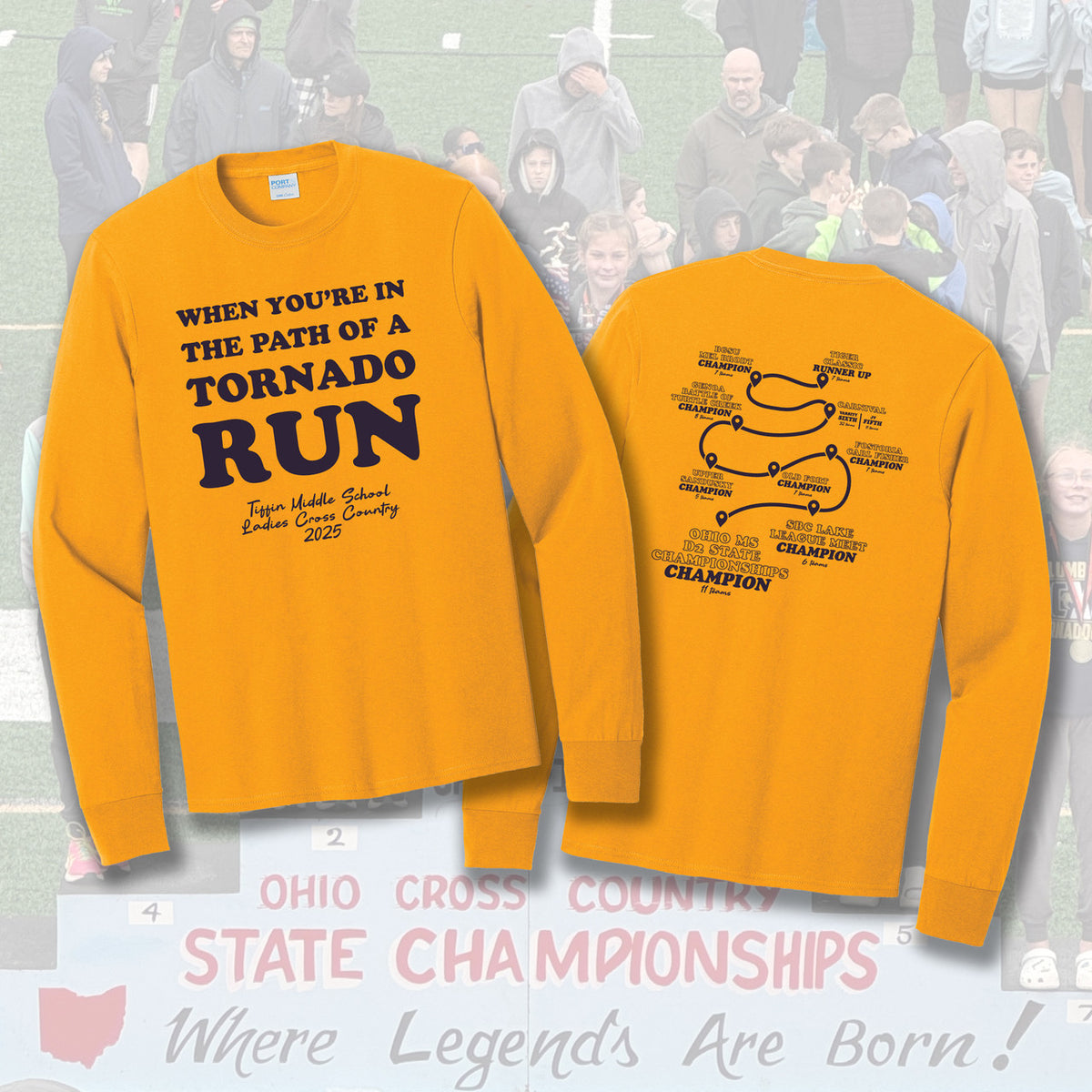 Tiffin Middle School Gildan® Heavy Cotton™ 100% Cotton Long Sleeve T-Shirt