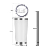 Create Your Own Engraved 20 oz Stainless Steel Tumbler - Custom Personalized Drinkware with Bulk Discounts