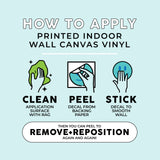 Printed Arch Wall Decal- Peel - Stick - Remove - Replace