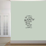 Be Still And Know That I Am God Wall Decals 19" wide x 24" tall Sample Image