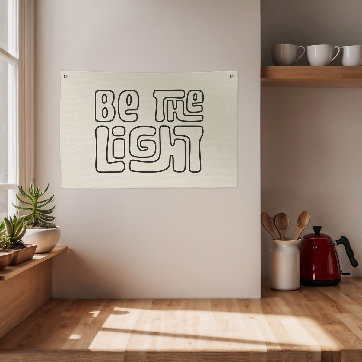 Be The Light Canvas Banner