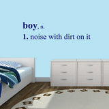 Boy Wall Decals Wall Stickers 60" wide x 15" tall Sample Image