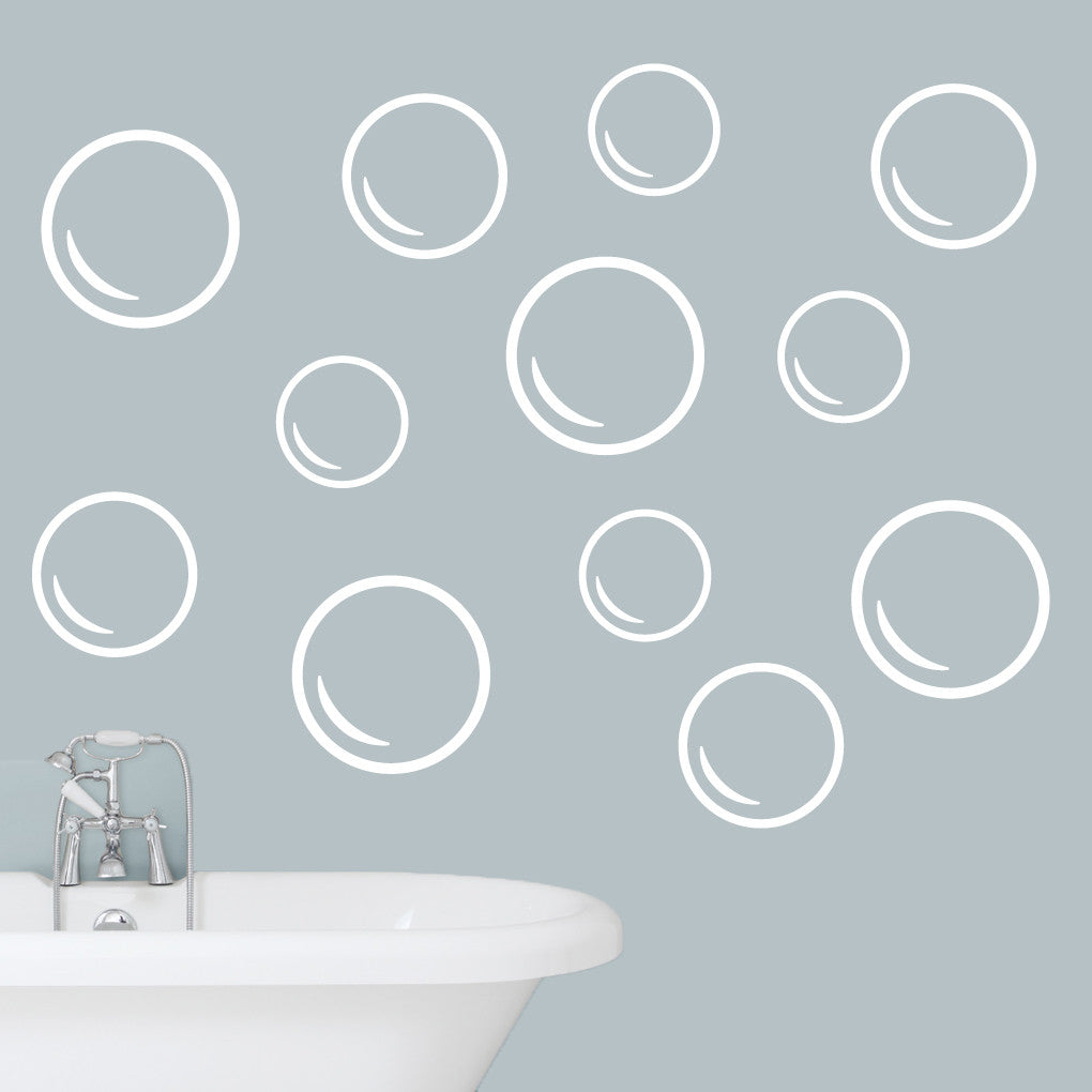 Bubbles Wall Decals Large Sample Image