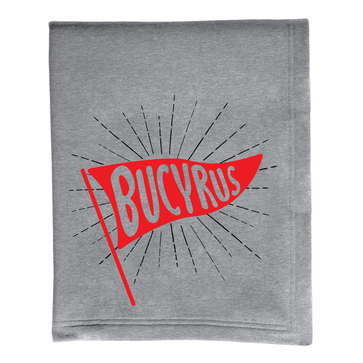 Bucyrus Pennant Fleece Sweatshirt Blanket