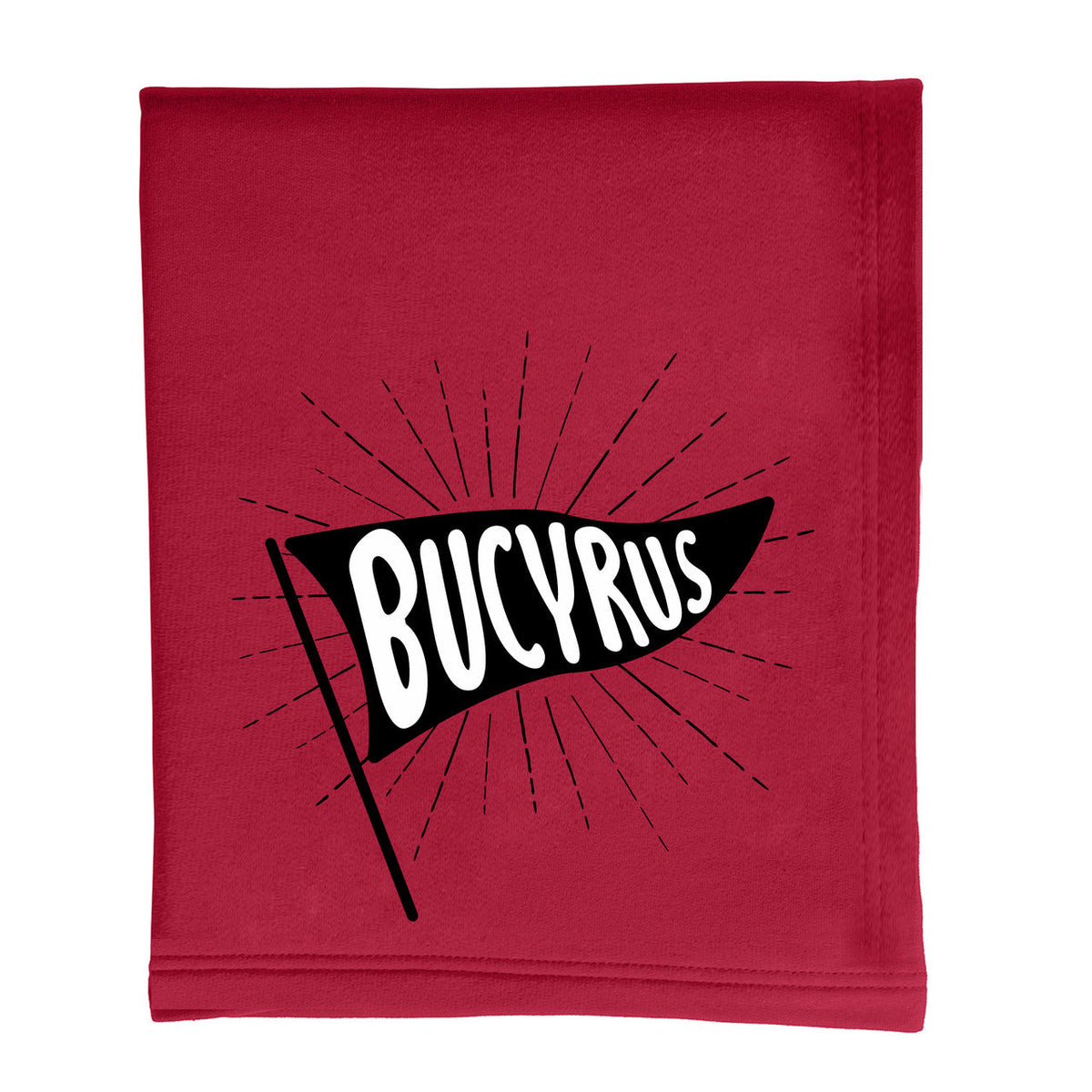 Bucyrus Pennant Fleece Sweatshirt Blanket