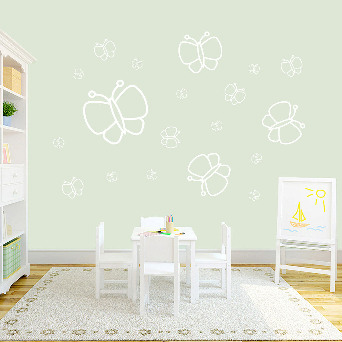 Butterflies Wall Decals Sample Image