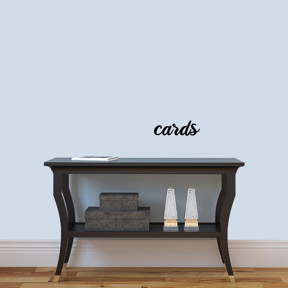 Cards Wall Decal  12" wide x 4" tall Sample Image
