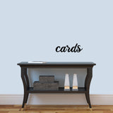 Cards Wall Decal  18" wide x 6" tall Sample Image