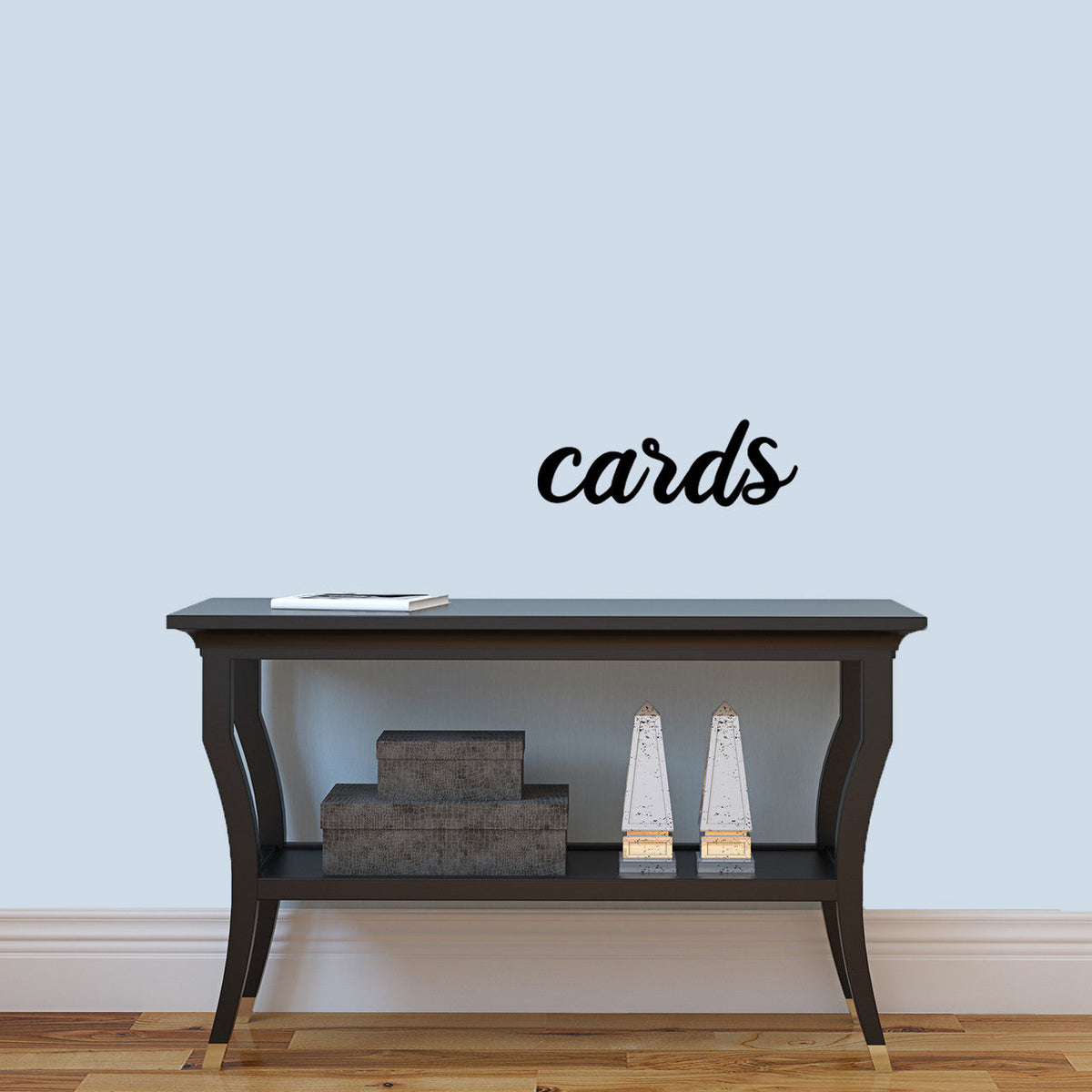 Cards Wall Decal  18" wide x 6" tall Sample Image