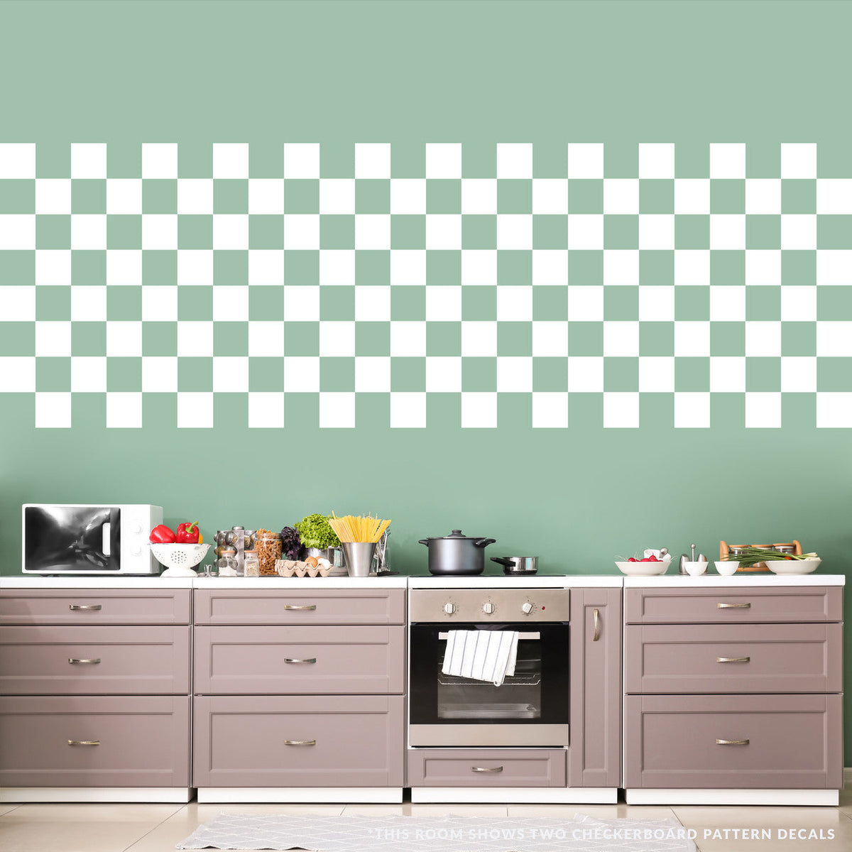 Checkerboard Pattern Wall Decal