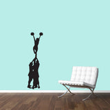 Cheerleader Mount Wall Decals 12" wide x 48" tall Sample Image