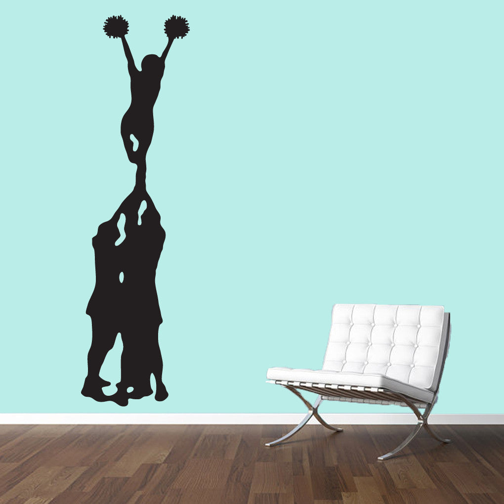 Cheerleader Mount Wall Decals 20" wide x 72" tall Sample Image