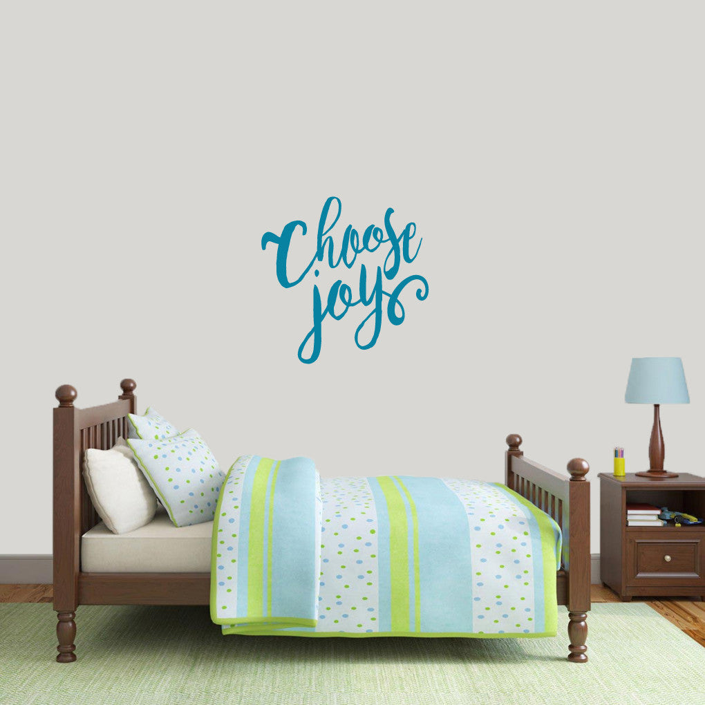 Choose Joy Wall Decal 22" wide x 22" tall Sample Image