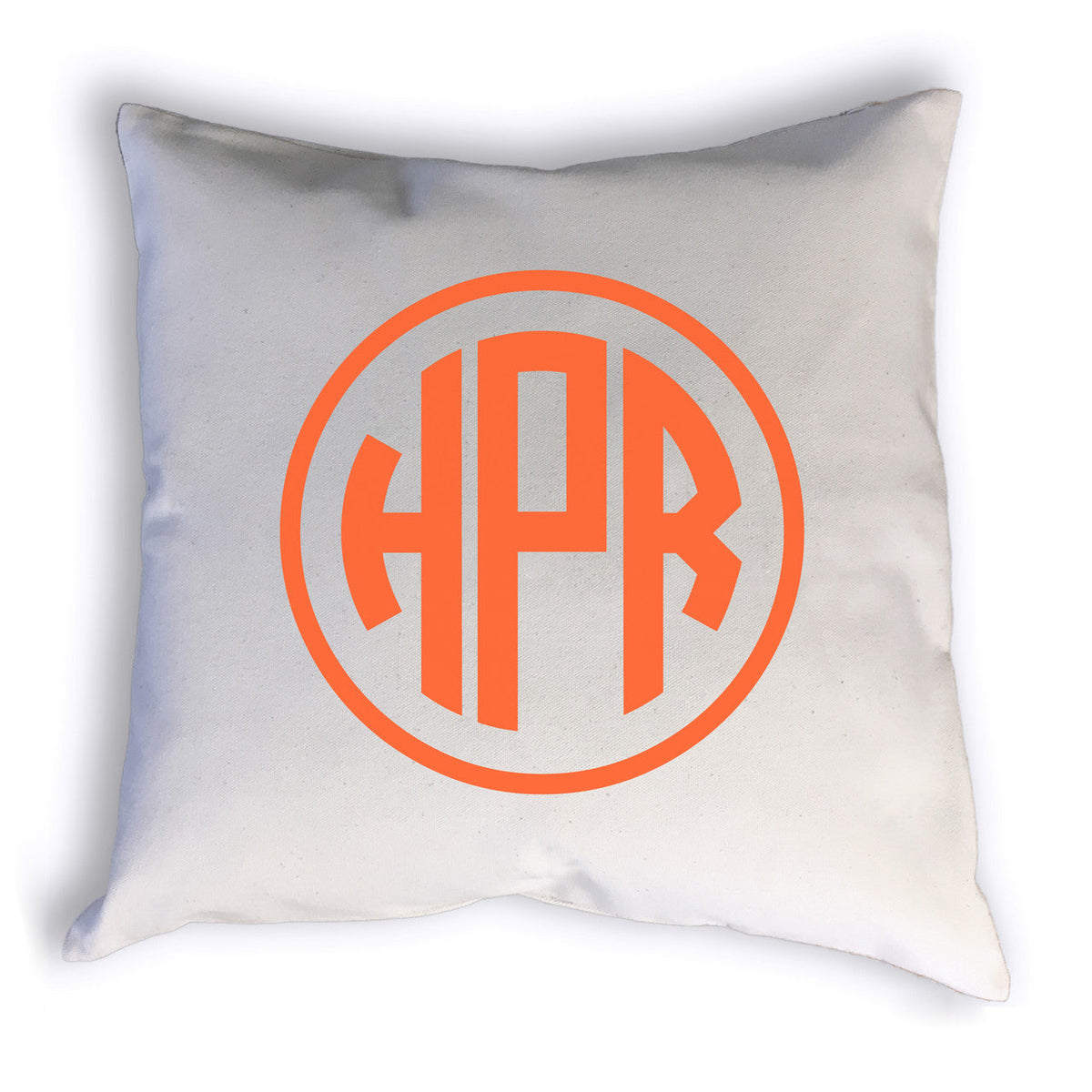 Circle Monogram Pillow