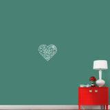 Connect The Dots Heart Wall Decal 18" wide x 16" tall Sample Image