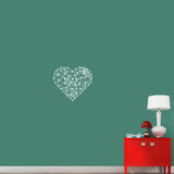Connect The Dots Heart Wall Decal 24" wide x 21" tall Sample Image