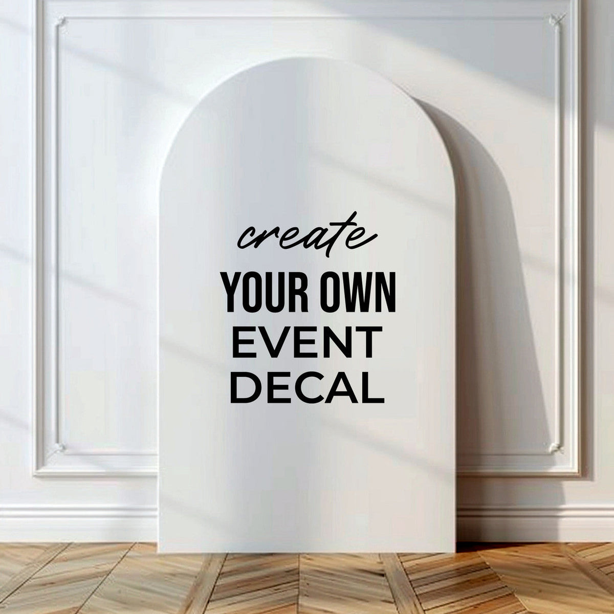 Create Your Own Event Decal - Wedding, Bridal Shower, Baby Shower, Birthday Party – Backdrop Sticker