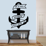Custom Anchor Wall Decal 36" wide x 48" tall Sample Image