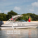 Custom Boat Name Decal