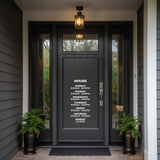 Custom Business Hours Tall Decal