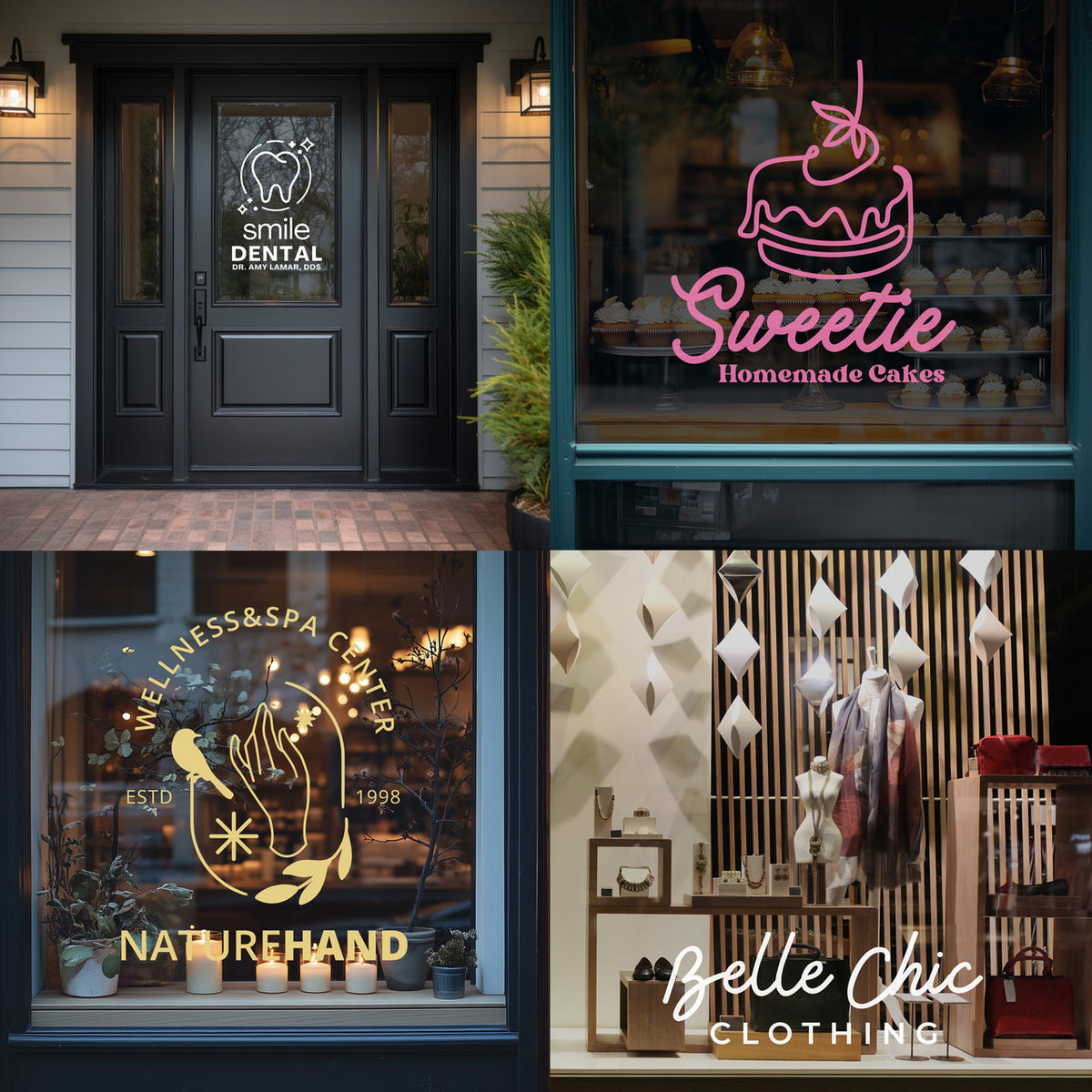 Custom Business Logo Window Decal