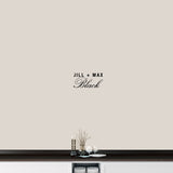 Custom Couple Name Wall Decal 12" wide x 6" tall Sample Image