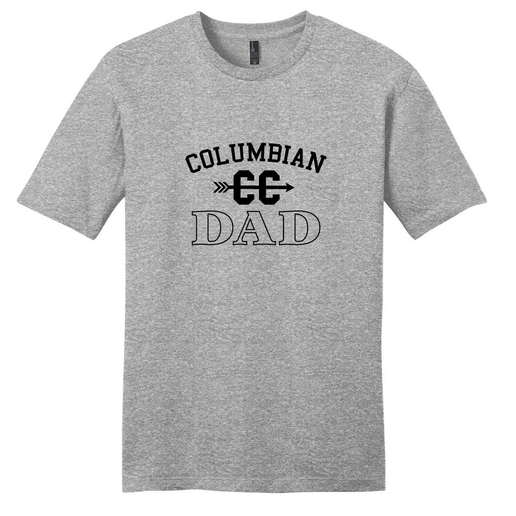 Light Heathered Gray Custom Cross Country Dad T-Shirt