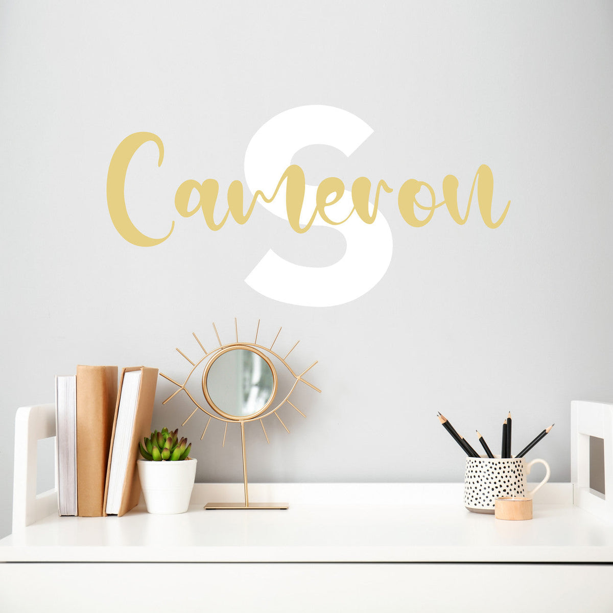 Custom Name and Monogram Wall Decal
